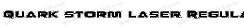 Quark Storm Laser Regular字体转换